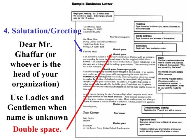 How to write a business letters