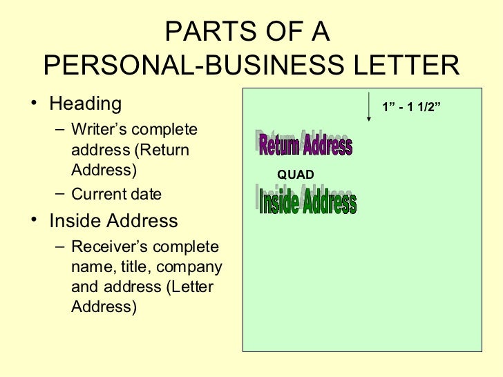 business letters power point presentation personal business letter formatting