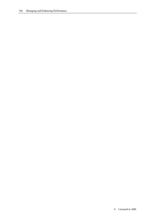 186   Managing and Enhancing Performance




                                           ©   Licensed to ABE
 