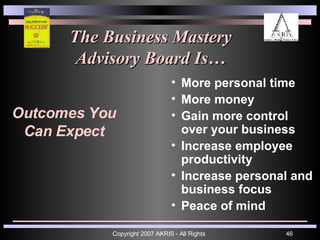 Business Mastery Advisory Board
