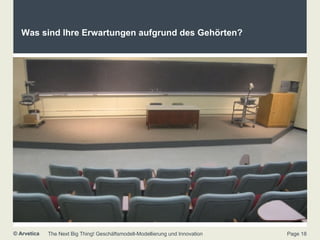 Was sind Ihre Erwartungen aufgrund des Gehörten? ? 