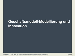 Geschäftsmodell-Modellierung und Innovation 