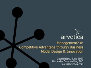 Business Model Design and Innovation for Competitive Advantage Slide 1