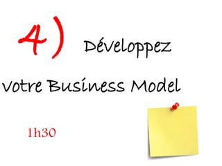 4)      Développez
votre Business Model

  1h30
 