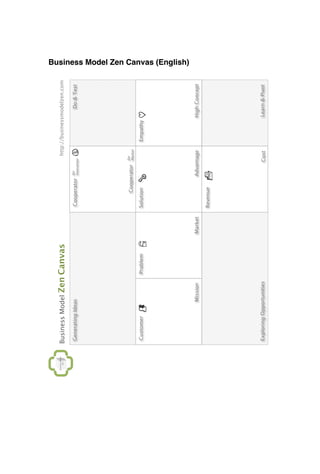 Zen Model.pdf Business Model Zen - Sample Book | PDF