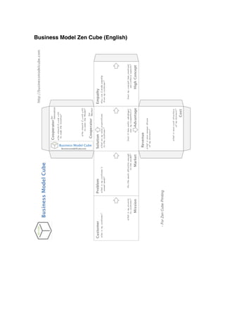 Zen Model.pdf Business Model Zen - Sample Book | PDF