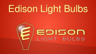 Edison Light Bulbs
 