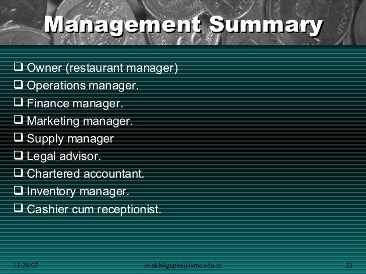 Computer consulting business plan company summary