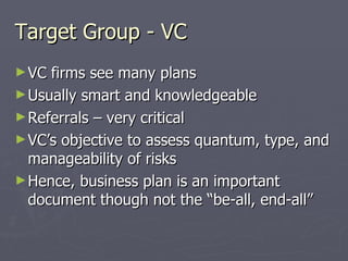 Vc Plan Examples Business Plan | PPT