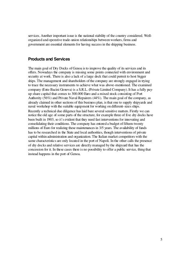 business plan thesis pdf