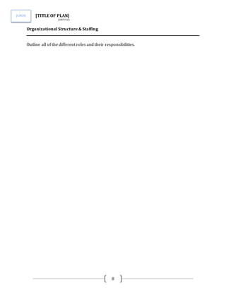 Business Plan Template | PDF