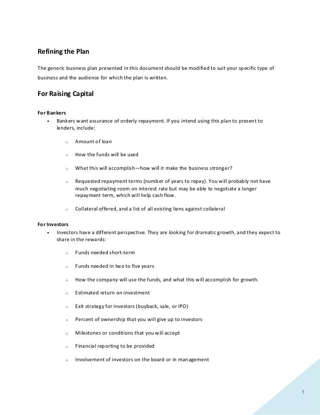 business plan template
