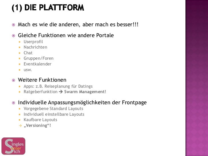 Partnervermittlung businessplan