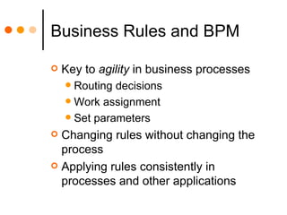 Process Examples With Business Rules Business Process Management, Business Rules and Business Intelligence | PPT