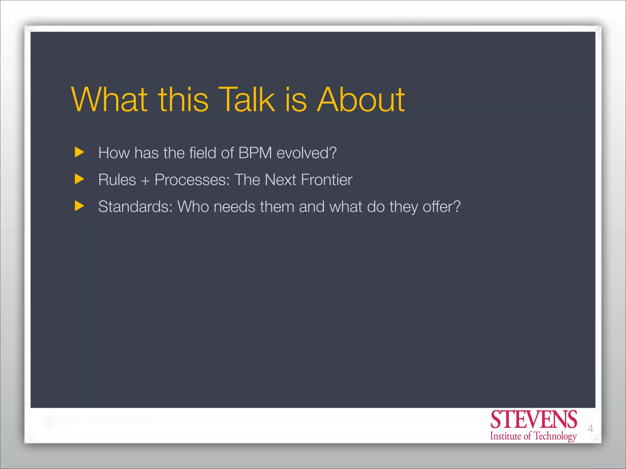 Business Process Management - From Market Consolidation to Process Innovation