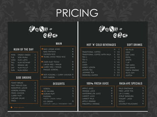 PRICING
 
