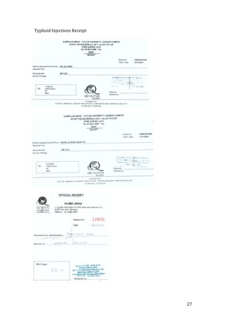   27	
  
Typhoid	
  Injections	
  Receipt	
  
	
  
 