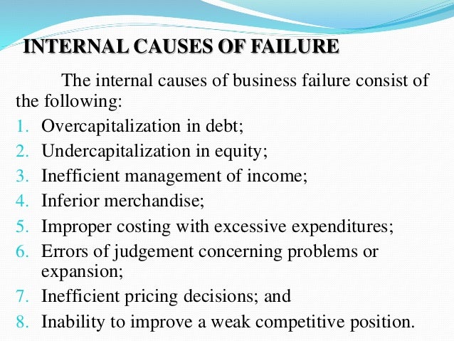 Common Causes Of Business Failure Pdf Business risks-failures-reorganization-and-liquidation-