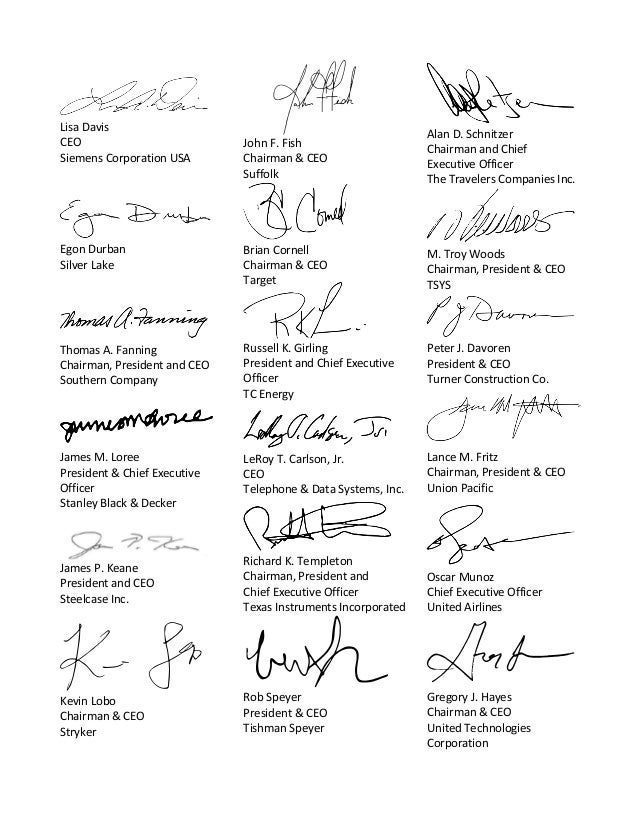 Statement on the Purpose of a Corporation. Business Roundtable
