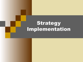 Strategy
Implementation

 