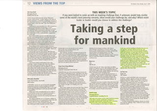 Business Times_Taking a step for a mankind_ 27  July 09