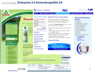 Enterprise 2.0 Anwendungsfälle 2/2 05.06.09 ©  Qualysoft GmbH 