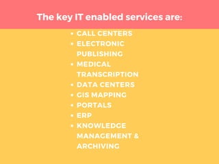 ITeS: An Introduction to Information Technology Enabled Services