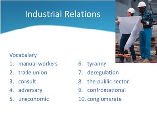 Industrial Relations 