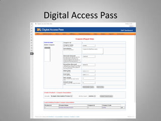 Digital Access Pass
 