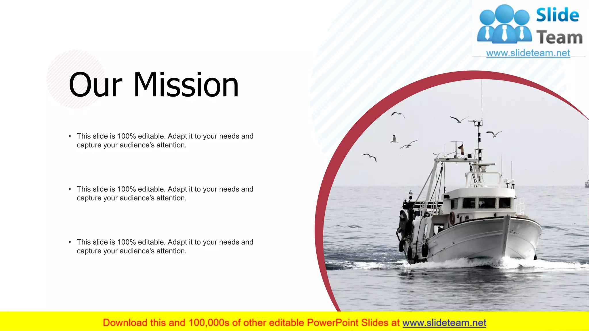• This slide is 100% editable. Adapt it to your needs and
capture your audience's attention.
• This slide is 100% editable. Adapt it to your needs and
capture your audience's attention.
• This slide is 100% editable. Adapt it to your needs and
capture your audience's attention.
Our Mission
10
 