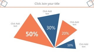 Click Join your title
Click Add
text
Click Add
text
Click Add
text
Click Add
text
50%
30%
20%
10%
 