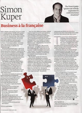 Business a la francaise by Simon Kuper