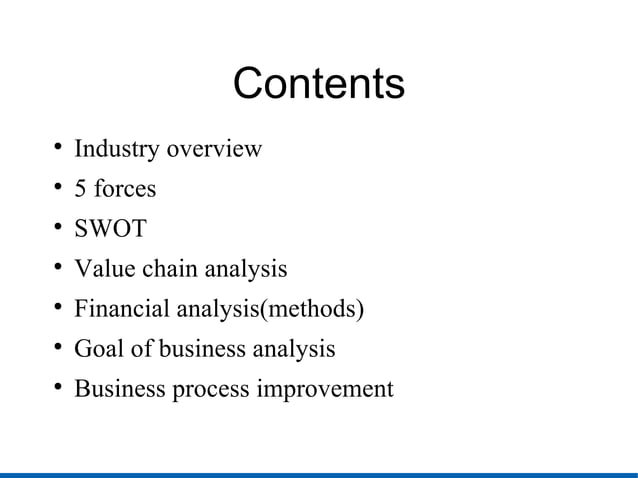 Business analysis | PPT