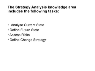 Area Analysis Definition Business Analysis Core Standard Knowledge Areas | PPTX