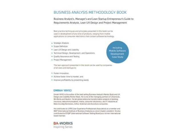 Business Analysis Methodology Book