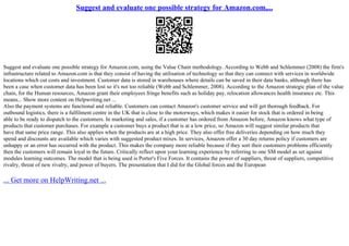 Business Analysis Of Amazon.Com Inc. Essay | PPT
