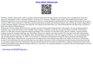 Business Analysis Of Amazon.Com Inc. Essay | PPT