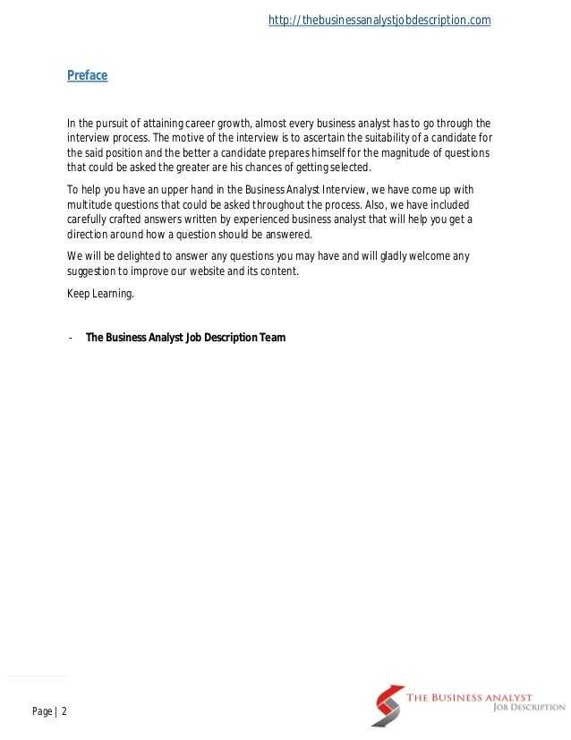 business analyst interview questions