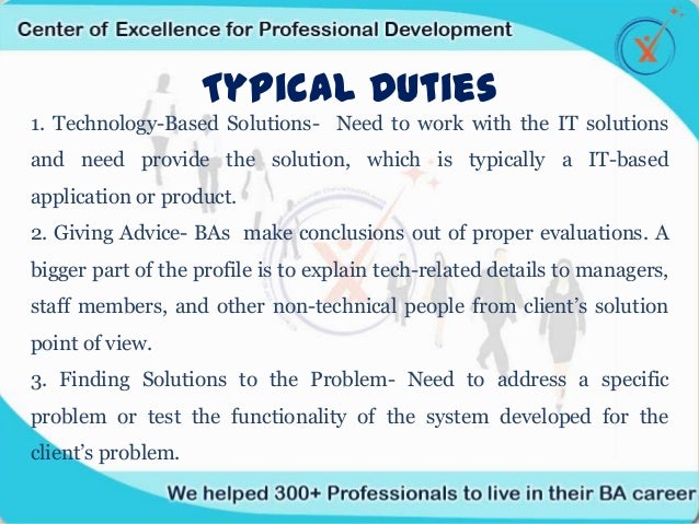 duties of business analyst