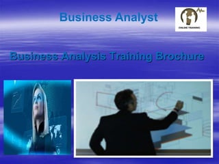 Business Analysis Training Brochure
Business Analyst
 