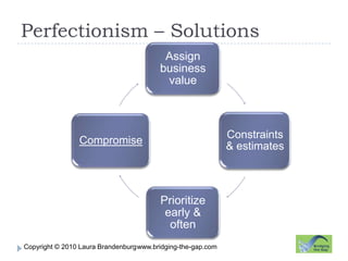 Perfectionism – Solutions www.bridging-the-gap.com