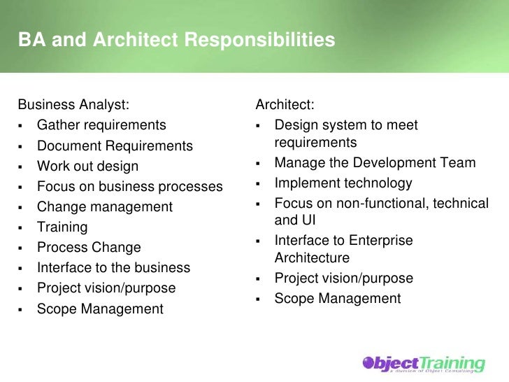responsibilities of business analyst