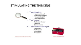 STIMULATING THE THINKING
 
