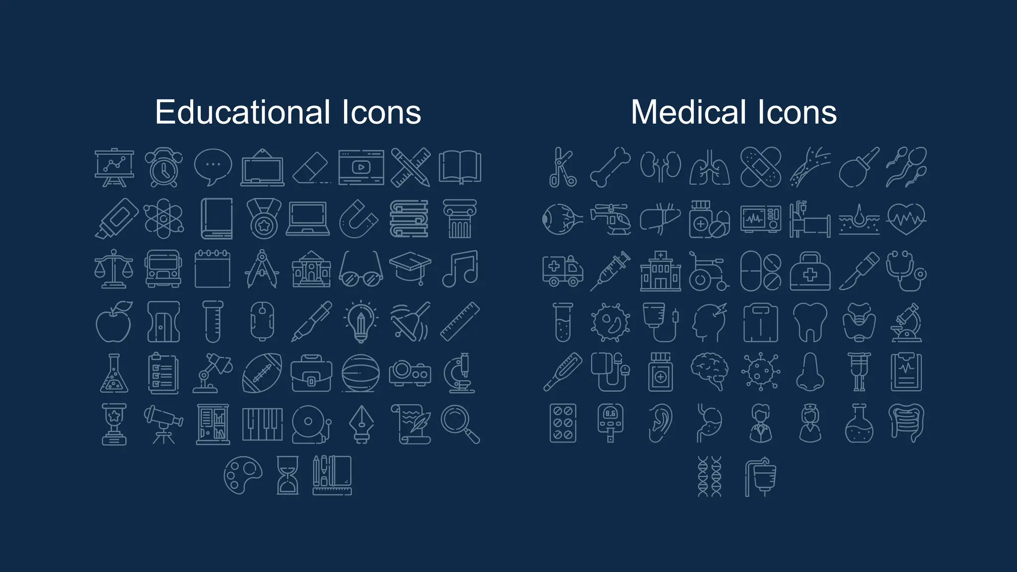 Educational Icons Medical Icons
 