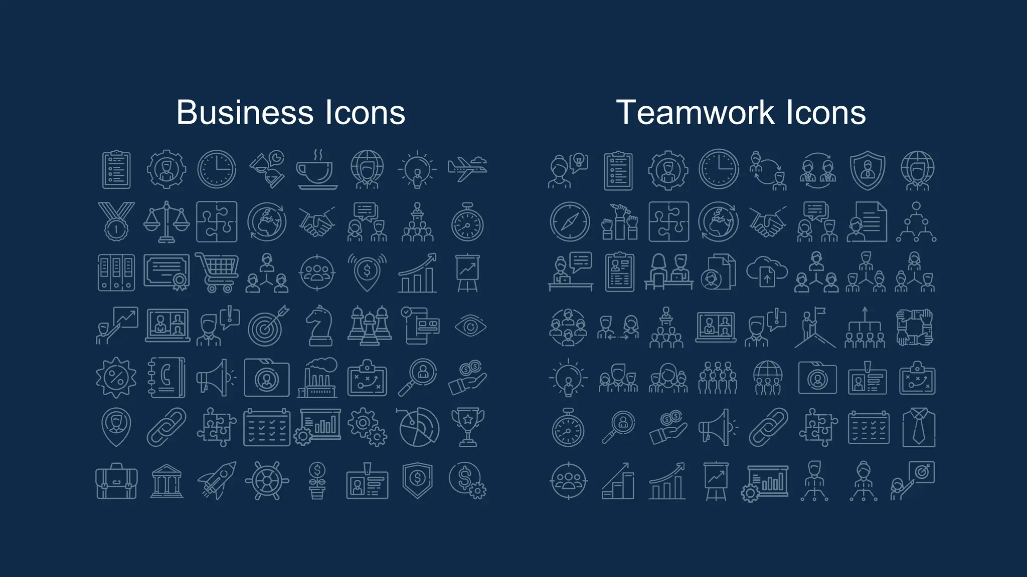 Business Icons Teamwork Icons
 