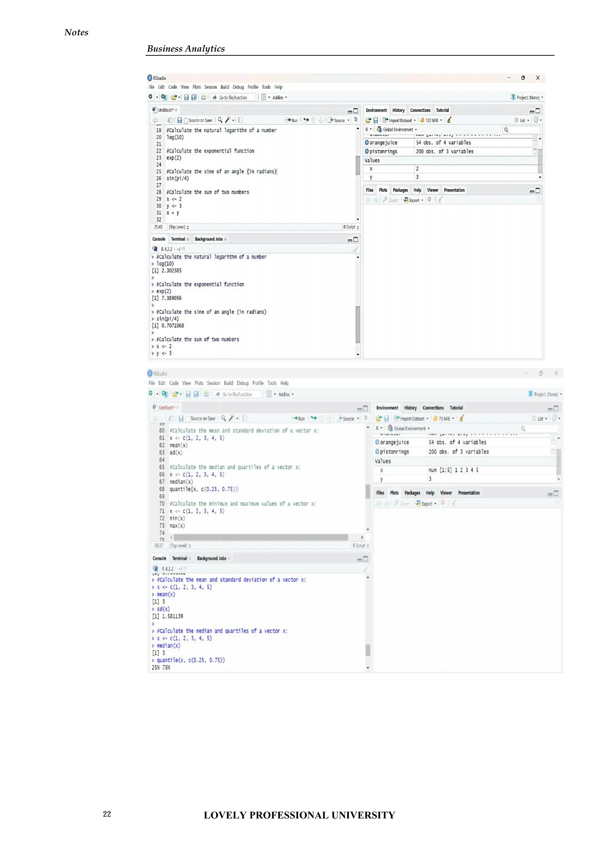 Business Analytics
Notes
Business Analytics
Notes
Business Analytics
Notes
LOVELY PROFESSIONAL UNIVERSITY
22
 