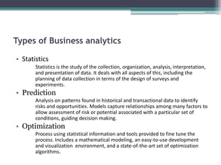 Business Analytics and Big Data | PPTX