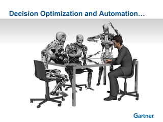 © 2014 Gartner, Inc. and/or its affiliates. All rights reserved.
Decision Optimization and Automation…
 