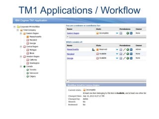 TM1 Applications / Workflow
 