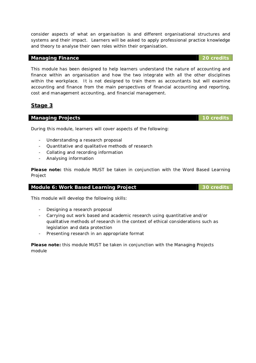 Business and management short courses handbook